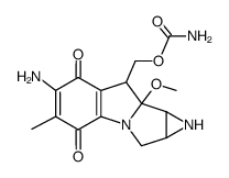 6-amino-8-carbamoyloxymethyl-8a-methoxy-5-methyl-1,1a,2,8,8a,8b-hexahydro-azirino[2',3':3,4]pyrrolo[1,2-a]indole-4,7-dione结构式