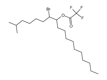 erythro-7-bromo-2-methyl-8-octadecanol trifluoroacetate结构式