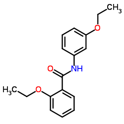 2-Ethoxy-N-(3-ethoxyphenyl)benzamide结构式