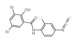 3,5-Dibromo-2-chloro-4-isothiocyanatosalicylanilide结构式