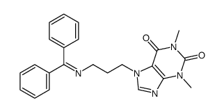 7-[3-(benzhydrylideneamino)propyl]-1,3-dimethylpurine-2,6-dione Structure