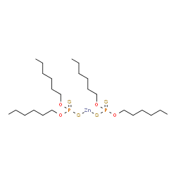 zinc bis(O,O-dihexyl) bis(dithiophosphate) structure