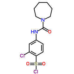 4-[(AZEPANE-1-CARBONYL)-AMINO]-2-CHLORO-BENZENESULFONYL CHLORIDE picture