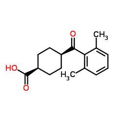 cis-4-(2,6-Dimethylbenzoyl)cyclohexanecarboxylic acid结构式
