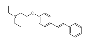 N,N-diethyl-2-[4-[(E)-2-phenylethenyl]phenoxy]ethanamine Structure