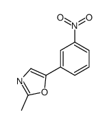 2-methyl-5-(3-nitrophenyl)-1,3-oxazole Structure