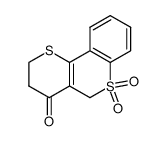 4-oxo-3,4-dihydro-2H,5H-thiopyrano[3,2-c][1]benzothiopyran 6,6-dioxide结构式