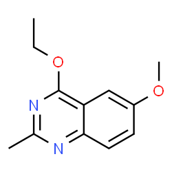 Quinazoline, 4-ethoxy-6-methoxy-2-methyl- (9CI)结构式