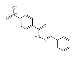 N-(benzylideneamino)-4-nitro-benzamide structure