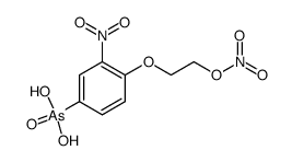 (3-nitro-4-(2-(nitrooxy)ethoxy)phenyl)arsonic acid Structure