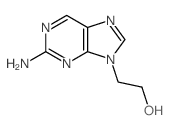 9H-Purine-9-ethanol,2-amino- Structure