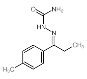 [1-(4-methylphenyl)propylideneamino]urea structure