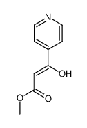 methyl 3-hydroxy-3-(pyridin-4-yl)acrylate结构式