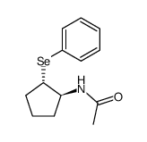 trans 2-acetamido-1-phenylselenocyclopentane Structure