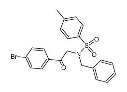 N-benzyl-N-(2-(4-bromophenyl)-2-oxoethyl)-4-methylbenzenesulfonamide Structure