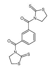 3,3'-(1,3-Phenylenedicarbonyl)bis-2-thiazolidinethione Structure