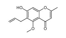 6-allyl-7-hydroxy-5-methoxy-2-methylchromone Structure