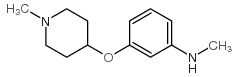 Benzenamine, N-methyl-3-[(1-methyl-4-piperidinyl)oxy]- (9CI) structure