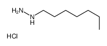 Heptylhydrazine hydrochloride (1:1) Structure