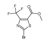 methyl 2-bromo-4-(trifluoromethyl)-1,3-thiazole-5-carboxylate结构式