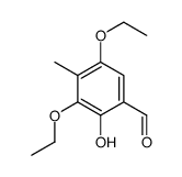 Benzaldehyde, 3,5-diethoxy-2-hydroxy-4-methyl- (9CI) structure