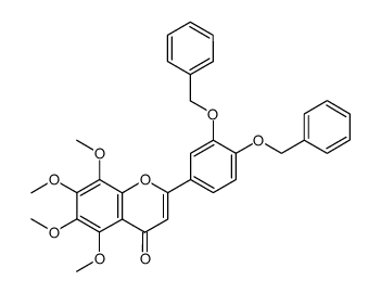 3',4'-Dibenzyloxy-5,6,7,8-tetramethoxyflavone结构式