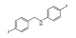 4-Fluoro-N-(4-fluorobenzyl)aniline结构式