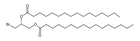 (2,R,S)-1-Bromo-2,3-dihexadecanoyloxypropane Structure