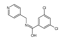 3,5-dichloro-N-(pyridin-4-ylmethyl)benzamide结构式