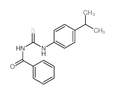N-[(4-propan-2-ylphenyl)thiocarbamoyl]benzamide结构式