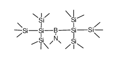 bis{tris(trimethylsilyl)silyl} (dimethylamino)borane Structure