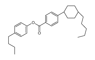 4-(反式-4-戊基环己基)苯甲酸对丁基苯酚酯结构式