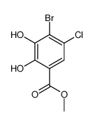 methyl 4-bromo-5-chloro-2,3-dihydroxybenzoate Structure