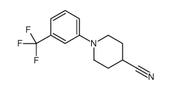 1-[3-(trifluoromethyl)phenyl]piperidine-4-carbonitrile结构式
