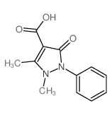 1H-Pyrazole-4-carboxylicacid, 2,3-dihydro-1,5-dimethyl-3-oxo-2-phenyl- picture