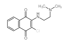 2-chloro-3-(2-dimethylaminoethylamino)naphthalene-1,4-dione Structure