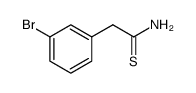 2-(3-bromophenyl)ethanethioamide结构式