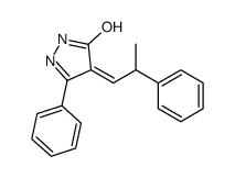 3-phenyl-4-(2-phenylpropylidene)-1H-pyrazol-5-one Structure