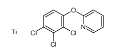 titanium,2-(2,3,4-trichlorophenoxy)pyridine Structure