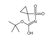 N-BOC-1-METHYLCYCLOPROPANE-1-SULFONAMIDE Structure