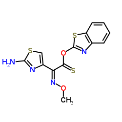 2-MERCAPTOBENZOTHIAZOLEYL(Z)-2-AMINOTHIAZOL-4-YL-2-METHOXYIMINO ACETATE(MAEM) structure