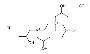 ethylenebis[bis(2-hydroxypropyl)methylammonium] dichloride Structure