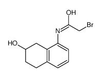 2-bromo-N-(7-hydroxy-5,6,7,8-tetrahydronaphthalen-1-yl)acetamide结构式