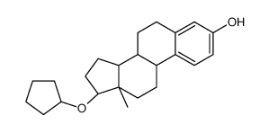 17beta-(cyclopentyloxy)estra-1,3,5(10)-trien-3-ol Structure