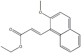 (E)-ethyl 3-(2-methoxynaphthalen-1-yl)acrylate Structure