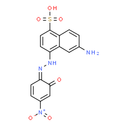 2-Naphthalenesulfonic acid, 6-amino-5-((2-hydroxy-4-nitrophenyl)azo)- Structure