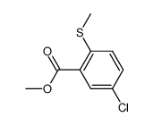 5-chloro-2-methylsulfanyl-benzoic acid methyl ester结构式