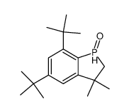 5,7-di-tert-butyl-3,3-dimethyl-2,3-dihydrophosphindole 1-oxide Structure