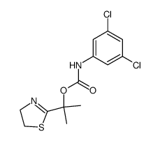 (3,5-Dichloro-phenyl)-carbamic acid 1-(4,5-dihydro-thiazol-2-yl)-1-methyl-ethyl ester Structure