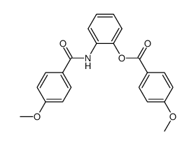N-[2-((4-methoxybenzoyl)oxy)phenyl]-4-methoxybenzamide Structure